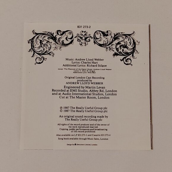 1997 The Phantom of the Opera Soundtrack Double CD Set - Picture 7 of 9